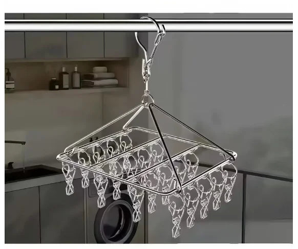 Pregadores de Roupa em Inox (40 Unidades)