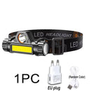 Lanterna de Cabeça LED Recarregável de Alta Luminosidade