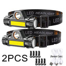 Lanterna de Cabeça LED Recarregável de Alta Luminosidade